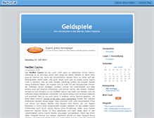 Tablet Screenshot of geldspiele.beeplog.de