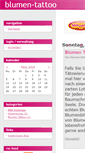 Mobile Screenshot of blumen-tattoo.beeplog.de