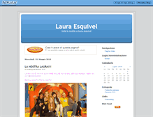 Tablet Screenshot of lauraesquivel-fanclub.beeplog.it