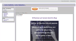 Desktop Screenshot of gedichte.beeplog.de
