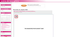 Desktop Screenshot of andelbocagallerybaldo.beeplog.it