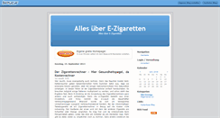 Desktop Screenshot of ezigaretteinfos.beeplog.de