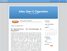 Tablet Screenshot of ezigaretteinfos.beeplog.de