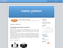 Tablet Screenshot of cosplayer.beeplog.de