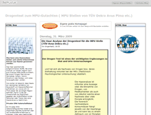 Tablet Screenshot of drogentest.beeplog.de