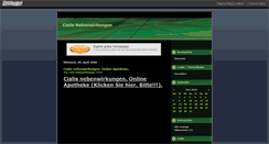 Desktop Screenshot of cialis-nebenwirkungen.beeplog.de