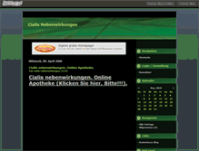 Tablet Screenshot of cialis-nebenwirkungen.beeplog.de