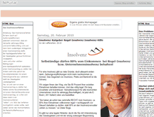 Tablet Screenshot of insolvenz.beeplog.de