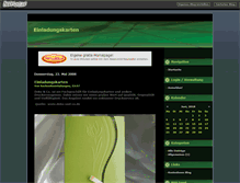 Tablet Screenshot of einladungskarten.beeplog.de