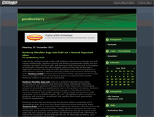 Tablet Screenshot of goodburberry.beeplog.de