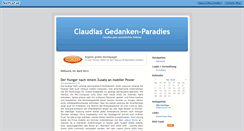 Desktop Screenshot of claudiabruns.beeplog.de