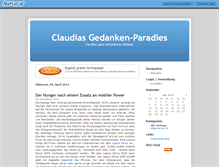 Tablet Screenshot of claudiabruns.beeplog.de