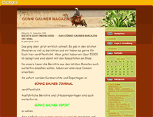 Tablet Screenshot of guenni-gauner-magazin.beeplog.de