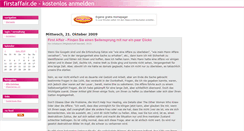 Desktop Screenshot of firstaffair.beeplog.de