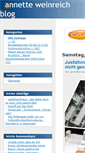 Mobile Screenshot of annetteweinreich.beeplog.de