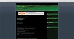 Desktop Screenshot of ms-lyrik.beeplog.de