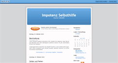 Desktop Screenshot of impotenz-selbsthilfe.beeplog.de