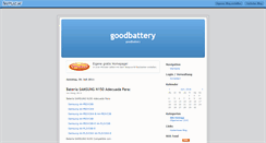 Desktop Screenshot of goodbattery.beeplog.de
